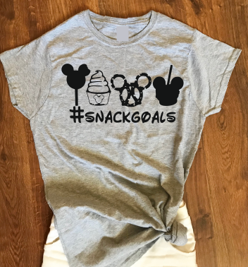 Hashtag snack goals T shirt-men woman T shirts-DiamondsKT