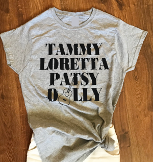 Tammy Loretta Patsy Dilly T shirt-men woman T shirts-DiamondsKT
