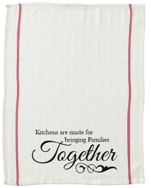 Kitchens are made for bringing Families Together kitchen tea towel-kitchen towels-DiamondsKT