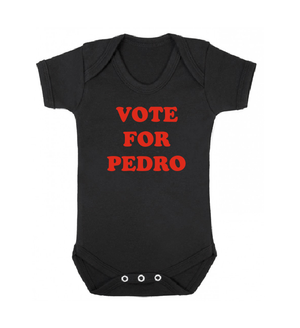 Vote for Pedro Napoleon Dynamite white black baby bodysuit / onesie-baby bodysuit onesie-DiamondsKT