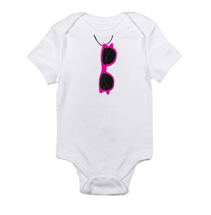 Baby bodysuit with sunglasses-baby bodysuit onesie-DiamondsKT