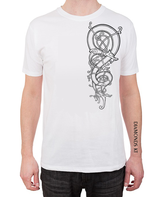 Vikings Dragon T shirt-men woman T shirts-DiamondsKT