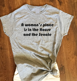 A woman's place is in the House and the Senate T shirt / Hoodie-woman t shirts-DiamondsKT