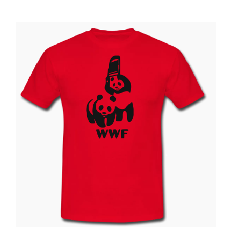 WWF Dwayne Johnson The Rock save the Panda T shirt-men woman T shirts-DiamondsKT