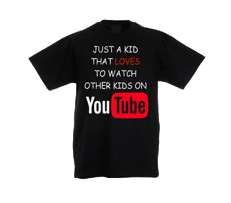 Just a Kid that loves to watch other kids on Youtube T shirt T shirt-Kids T shirts-DiamondsKT